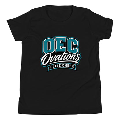 Performance | Youth T-Shirt | Ovations Elite Cheer | Crest Logo