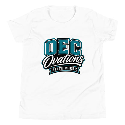 Performance | Youth T-Shirt | Ovations Elite Cheer | Crest Logo