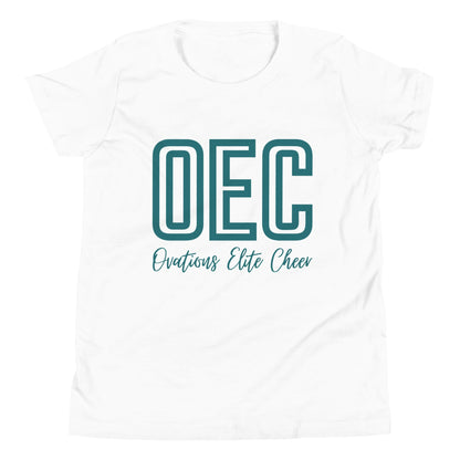 Performance | Youth T-Shirt | Ovations Elite Cheer | Script Logo