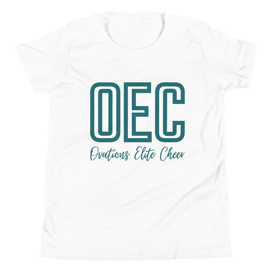 Performance | Youth T-Shirt | Ovations Elite Cheer | Script Logo