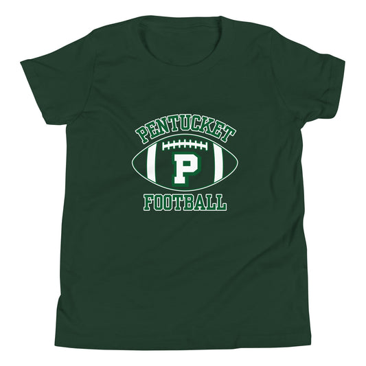 Performance | Youth T-Shirt | Pentucket Youth Football and Cheer | Varsity Badge Logo