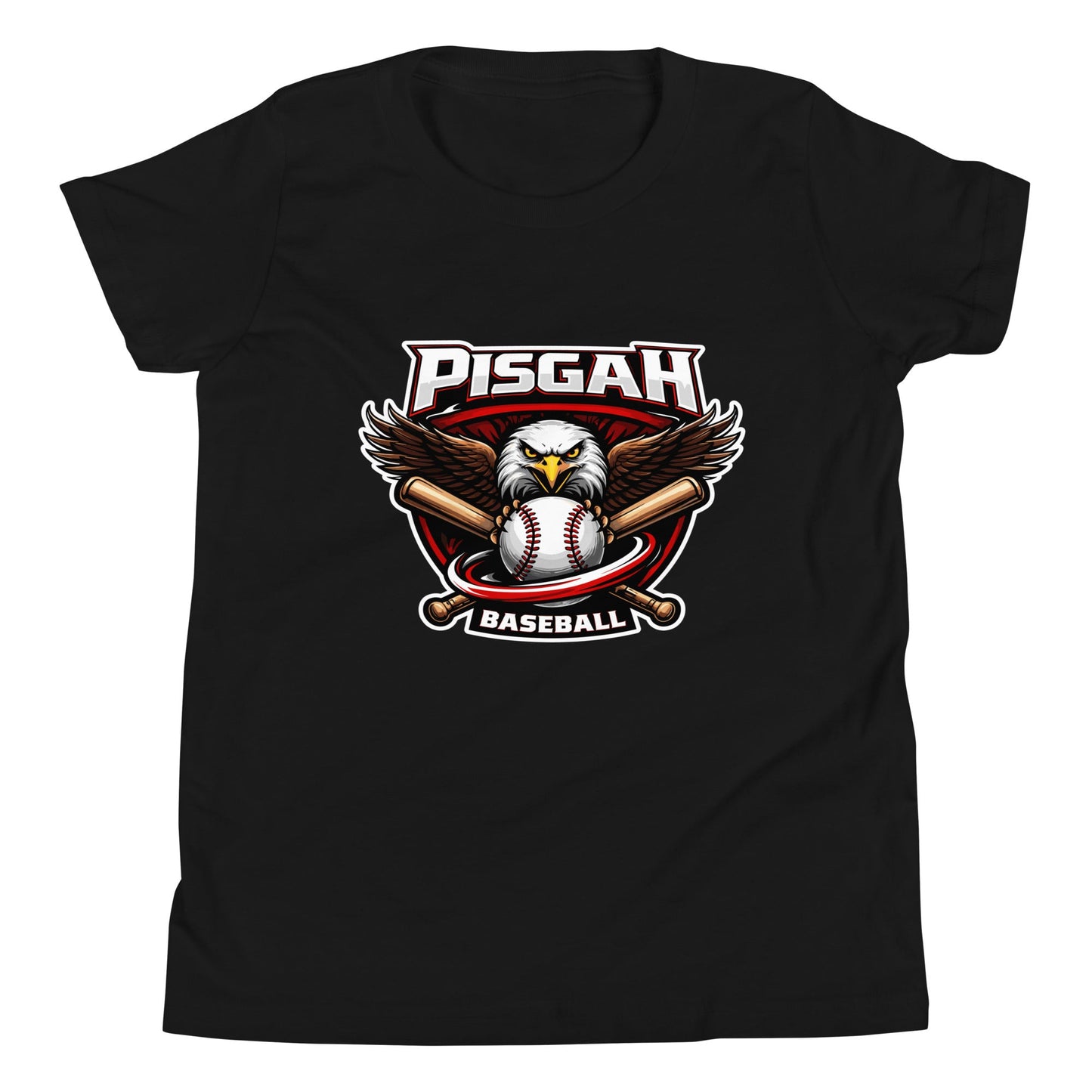 Performance | Youth T-Shirt | Pisgah Rec League | Eagle Baseball Logo