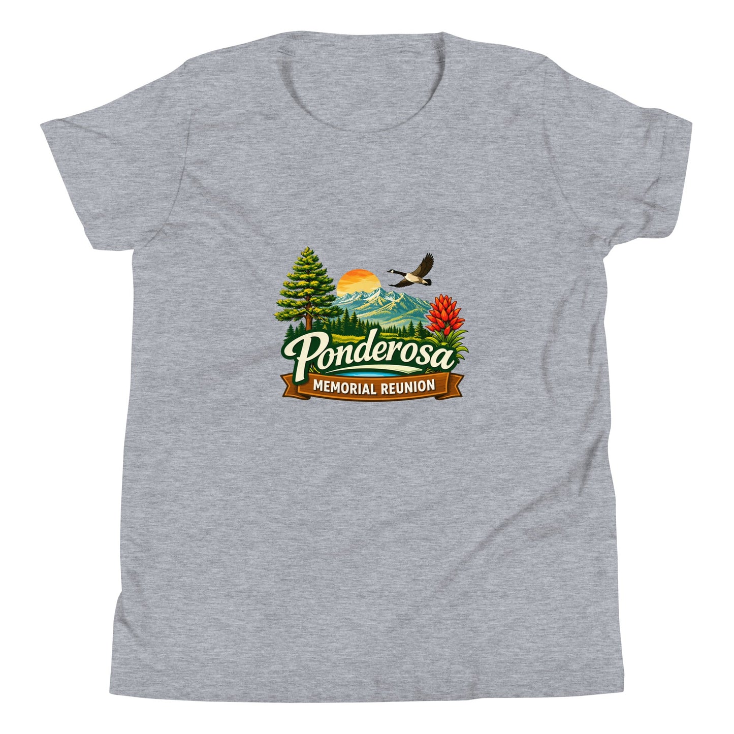 Performance | Youth T-Shirt | Ponderosa Reunion | Painted Mountain Crest Logo