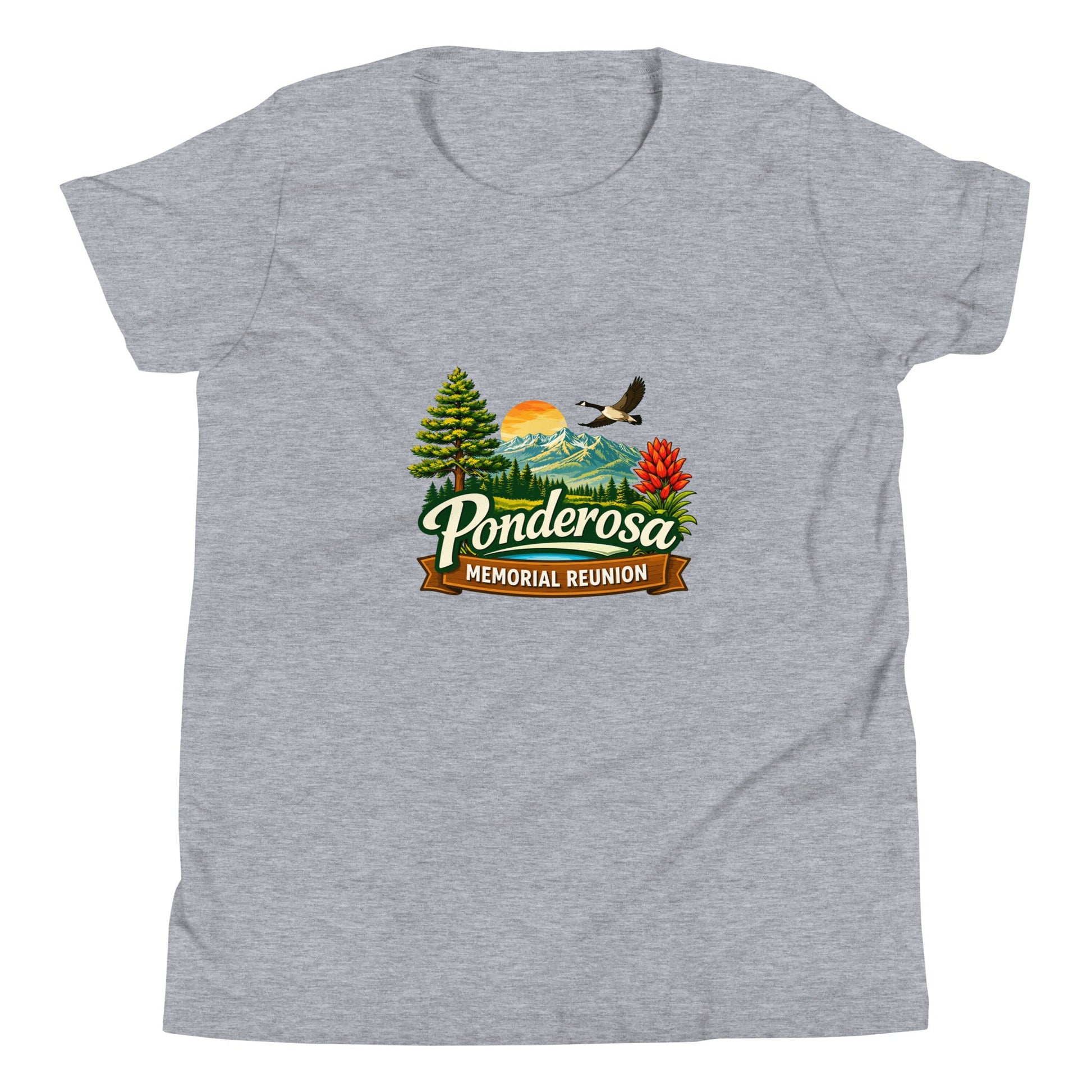Performance | Youth T-Shirt | Ponderosa Reunion | Painted Mountain Crest Logo