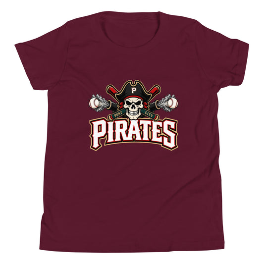 Performance | Youth T-Shirt | Port City Pirates | Cannonball Portside Logo