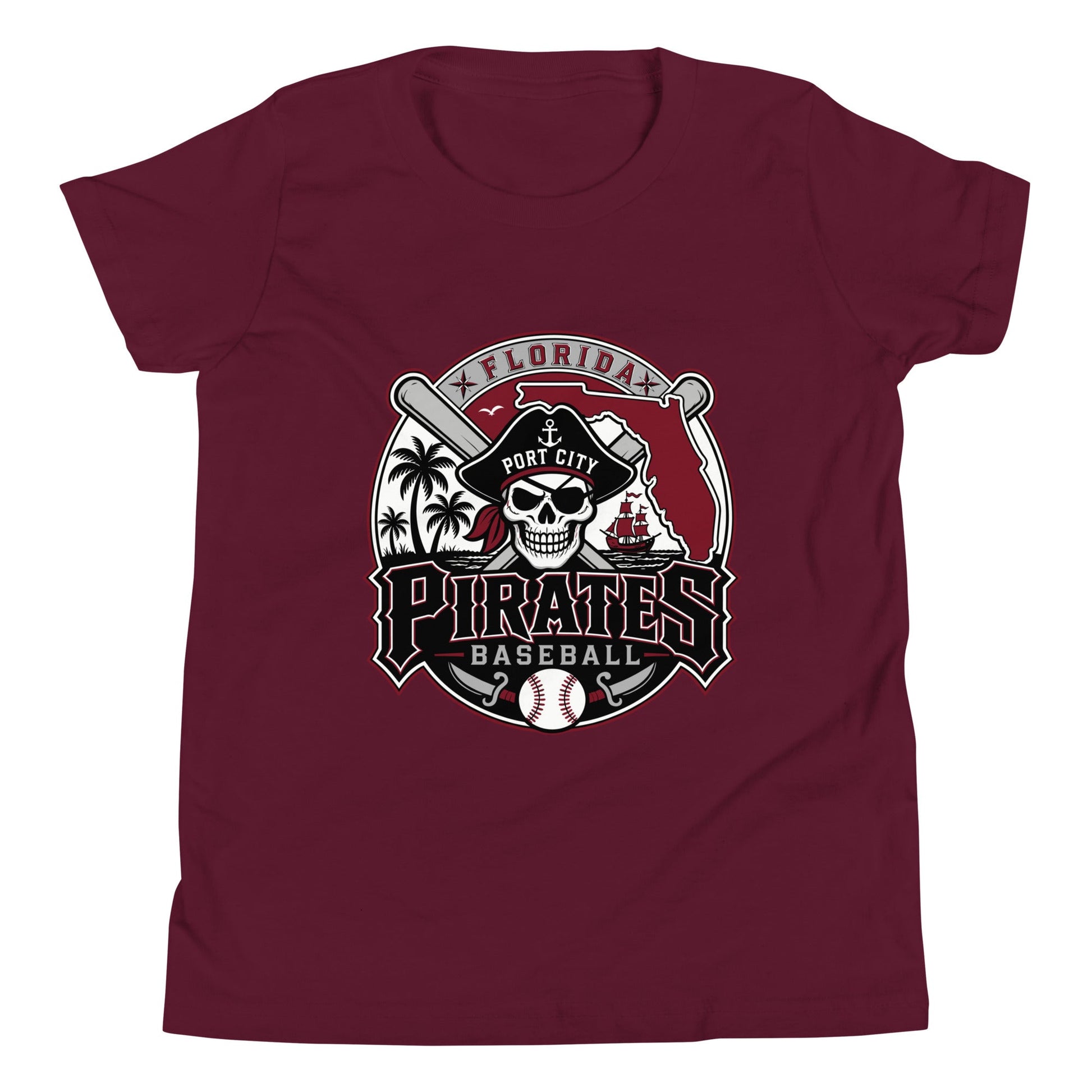 Performance | Youth T-Shirt | Port City Pirates | Emblem Logo