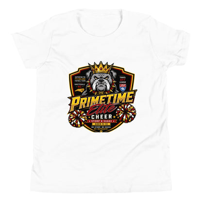 Performance | Youth T-Shirt | PTE Bulldog Cheer | Shield Logo