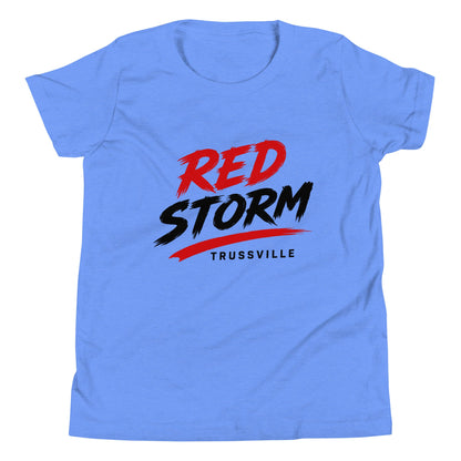 Performance | Youth T-Shirt | Red Storm | Modern Script Logo