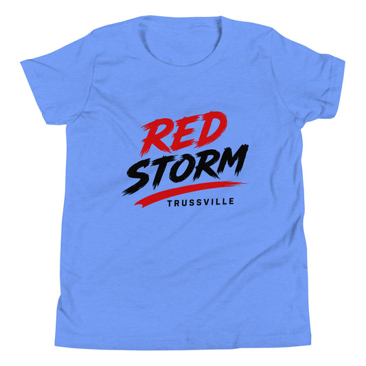 Performance | Youth T-Shirt | Red Storm | Modern Script Logo