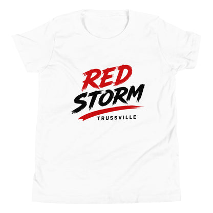 Performance | Youth T-Shirt | Red Storm | Modern Script Logo