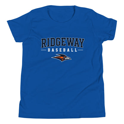 Performance | Youth T-Shirt | Ridgeway High School Baseball | Modern Script Logo