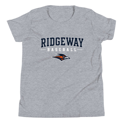 Performance | Youth T-Shirt | Ridgeway High School Baseball | Modern Script Logo