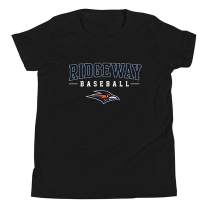 Performance | Youth T-Shirt | Ridgeway High School Baseball | Modern Script Logo