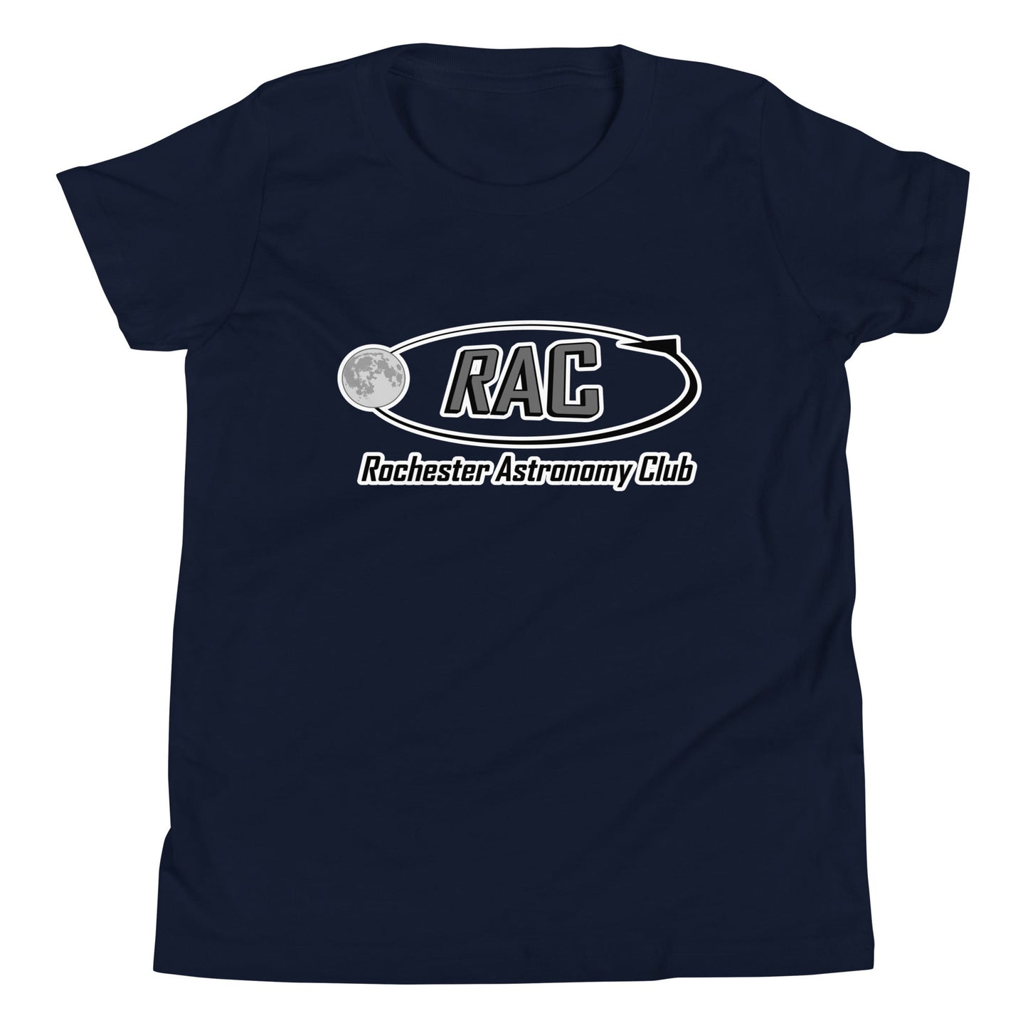 Performance | Youth T-Shirt | Rochester Astronomy Club | Orbit Logo