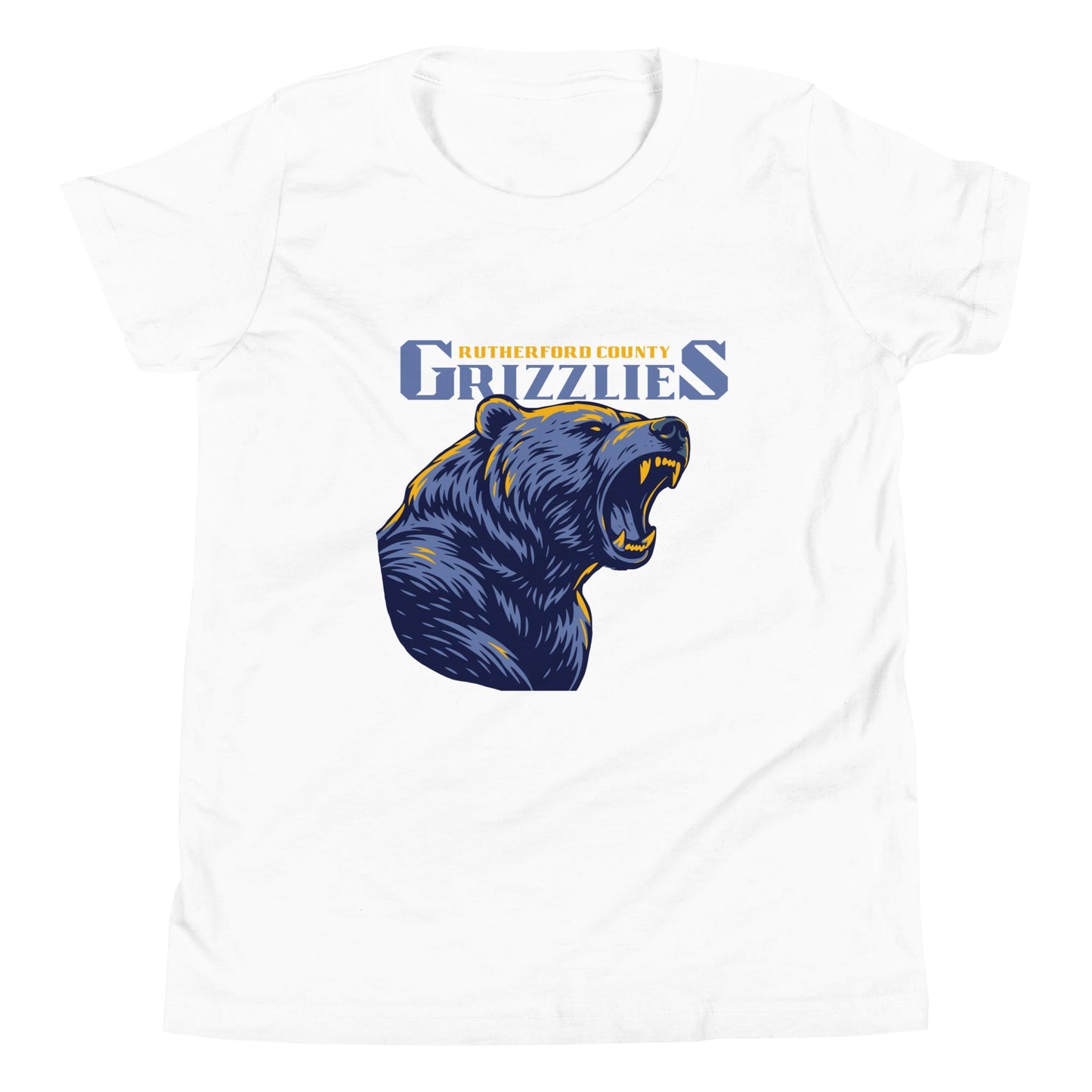 Performance | Youth T-Shirt | Rutherford County Grizzlies Football | Big Grizzlies Logo
