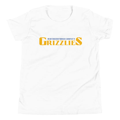 Performance | Youth T-Shirt | Rutherford County Grizzlies Football | Script Logo