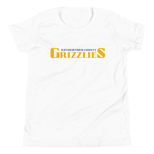 Performance | Youth T-Shirt | Rutherford County Grizzlies Football | Script Logo