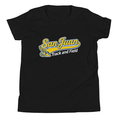 Performance | Youth T-Shirt | San Juan Track and Field | Script Logo