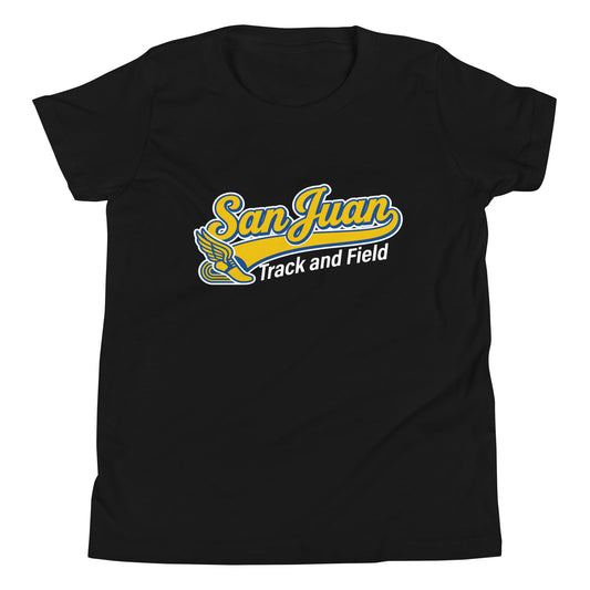 Performance | Youth T-Shirt | San Juan Track and Field | Script Logo