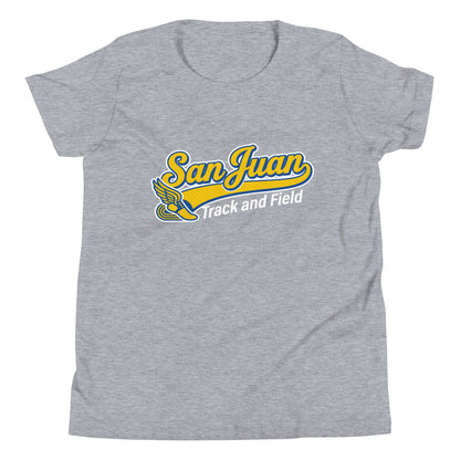 Performance | Youth T-Shirt | San Juan Track and Field | Script Logo