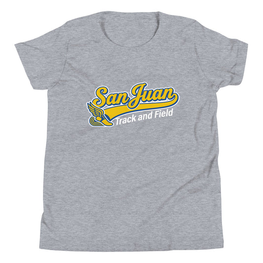 Performance | Youth T-Shirt | San Juan Track and Field | Script Logo
