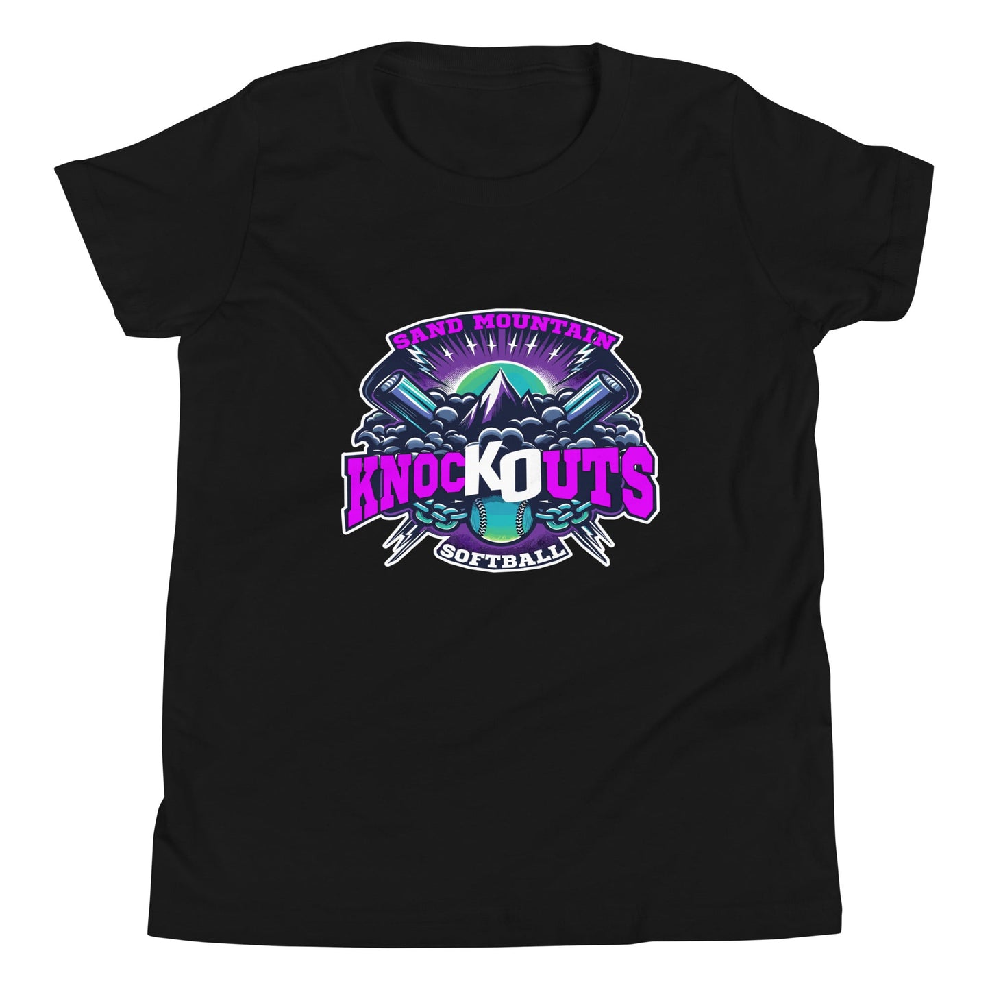 Performance | Youth T-Shirt | Sand Mountain Knockouts | Ball & Bat Logo
