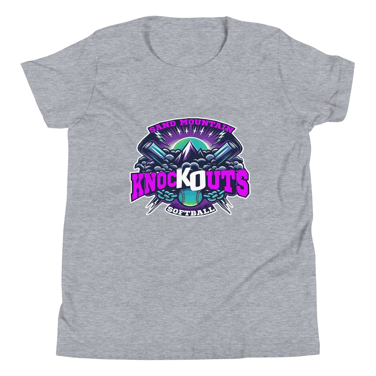 Performance | Youth T-Shirt | Sand Mountain Knockouts | Ball & Bat Logo