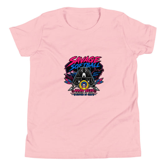 Performance | Youth T-Shirt | Savage Softball | Mascot Logo
