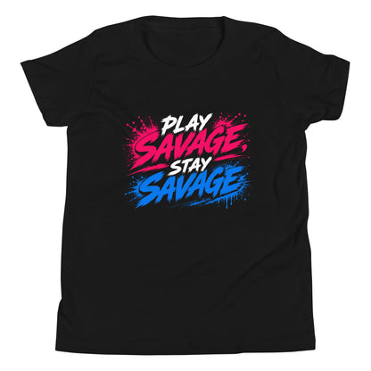 Performance | Youth T-Shirt | Savage Softball | Play Stay Logo