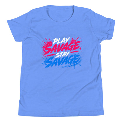 Performance | Youth T-Shirt | Savage Softball | Play Stay Logo