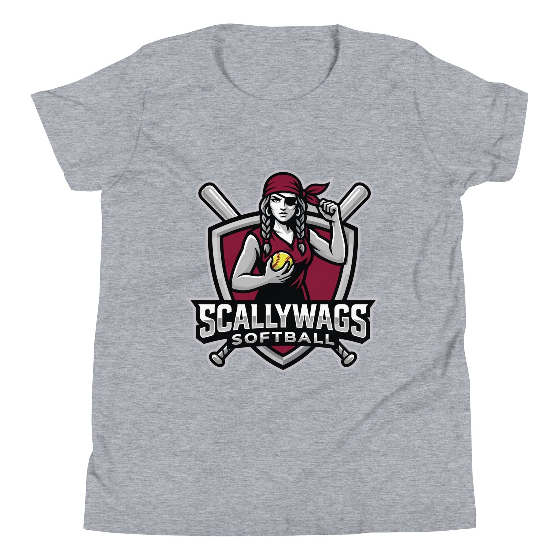 Performance | Youth T-Shirt | Scallywags Softball | Crest Logo