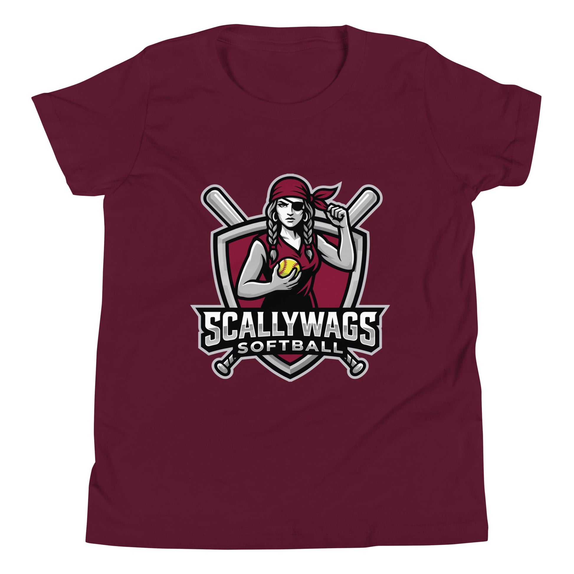 Performance | Youth T-Shirt | Scallywags Softball | Crest Logo