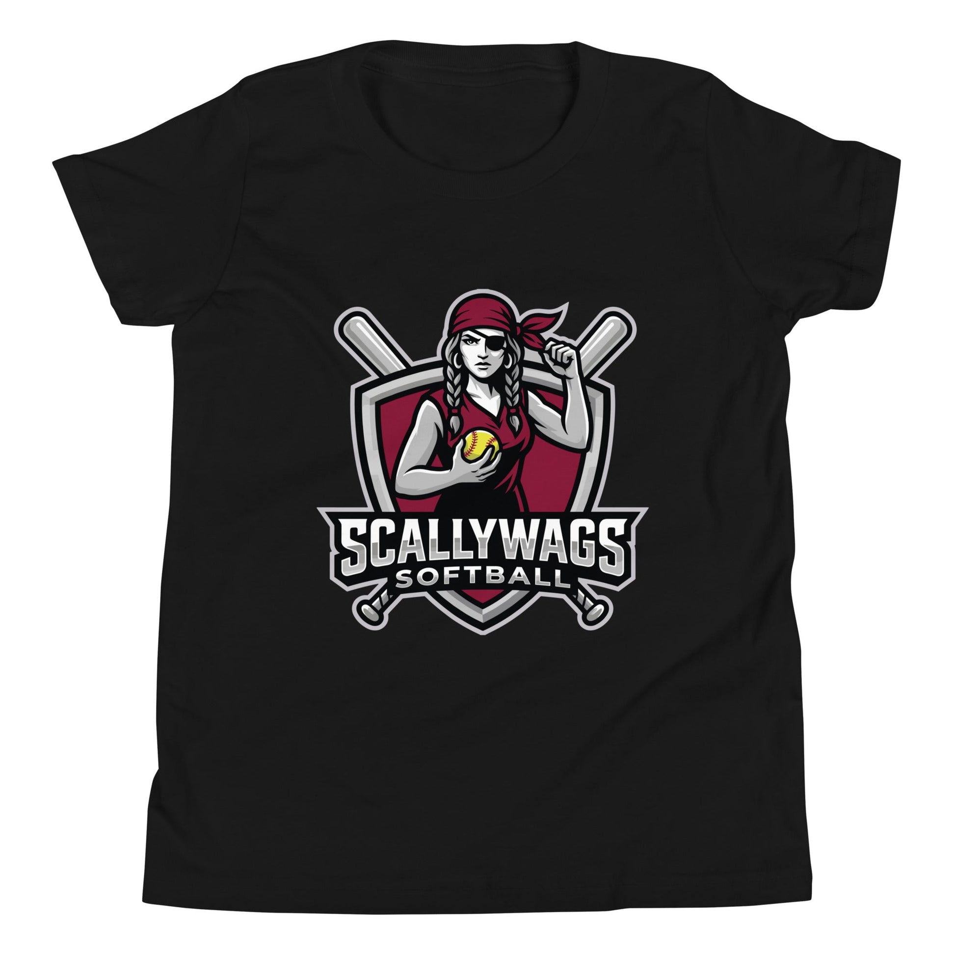 Performance | Youth T-Shirt | Scallywags Softball | Crest Logo