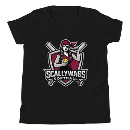 Performance | Youth T-Shirt | Scallywags Softball | Crest Logo