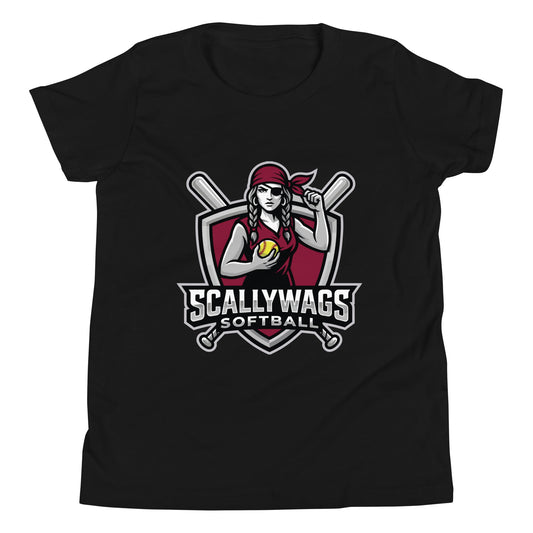 Performance | Youth T-Shirt | Scallywags Softball | Crest Logo