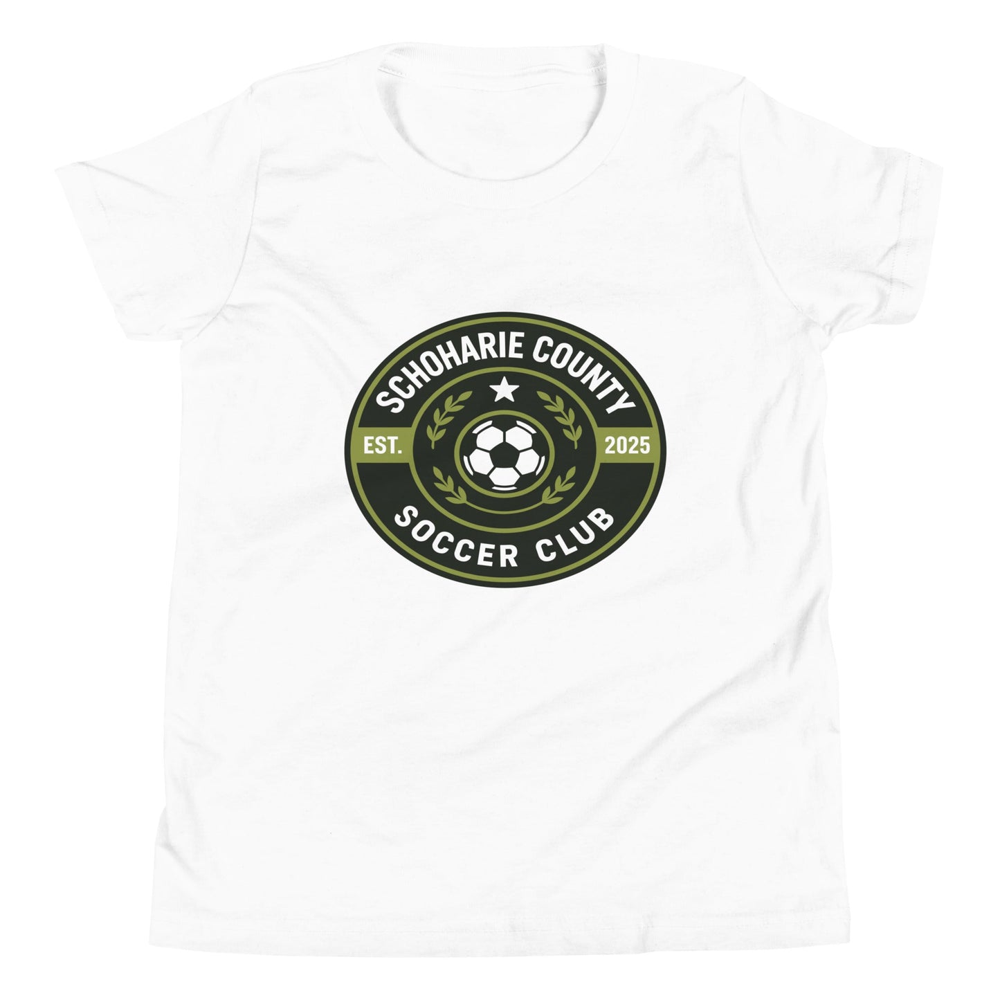 Performance | Youth T-Shirt | Schoharie County Soccer Club | Badge Logo
