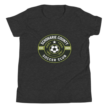 Performance | Youth T-Shirt | Schoharie County Soccer Club | Badge Logo
