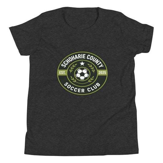 Performance | Youth T-Shirt | Schoharie County Soccer Club | Badge Logo