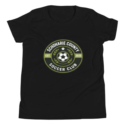 Performance | Youth T-Shirt | Schoharie County Soccer Club | Badge Logo