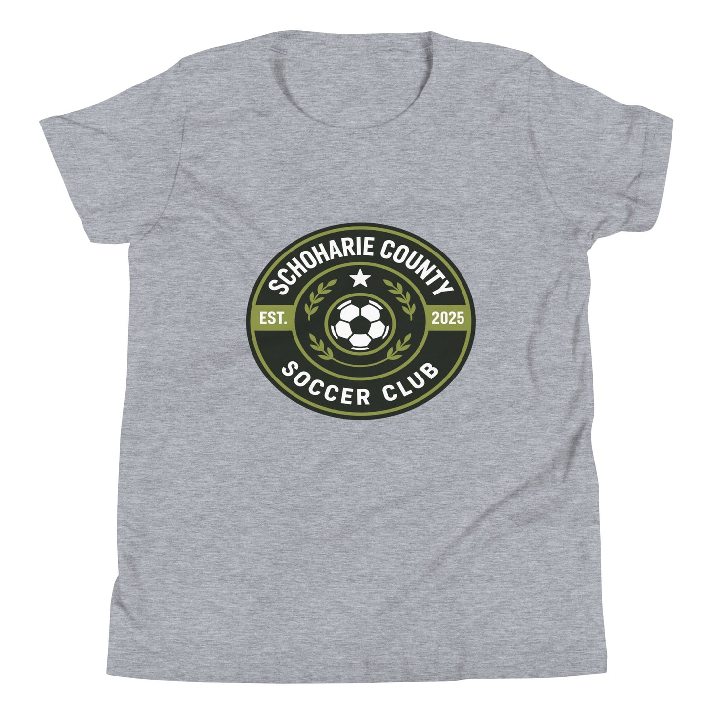 Performance | Youth T-Shirt | Schoharie County Soccer Club | Badge Logo