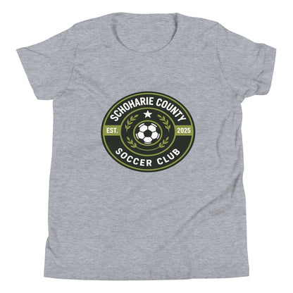 Performance | Youth T-Shirt | Schoharie County Soccer Club | Badge Logo