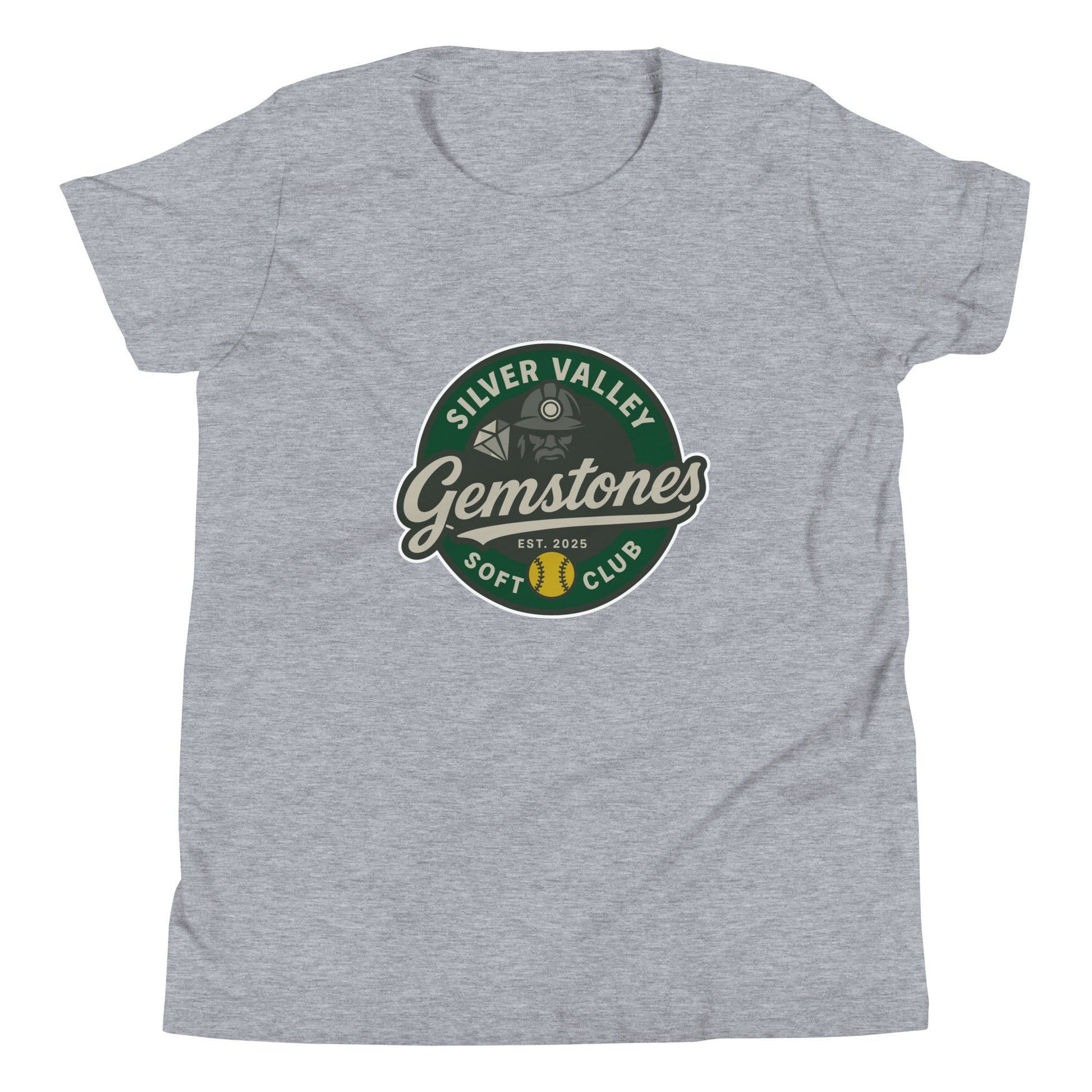 Performance | Youth T-Shirt | Silver Valley Gemstones | Badge Logo