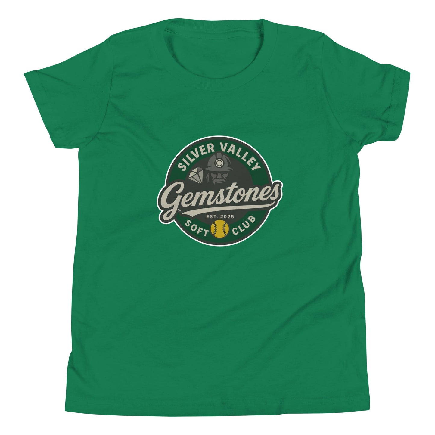 Performance | Youth T-Shirt | Silver Valley Gemstones | Badge Logo