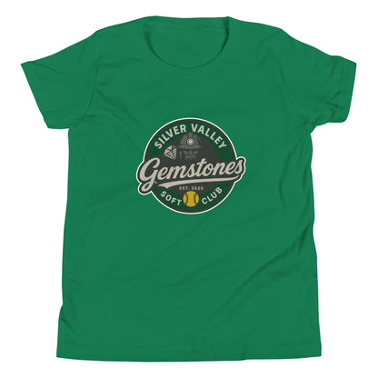 Performance | Youth T-Shirt | Silver Valley Gemstones | Badge Logo