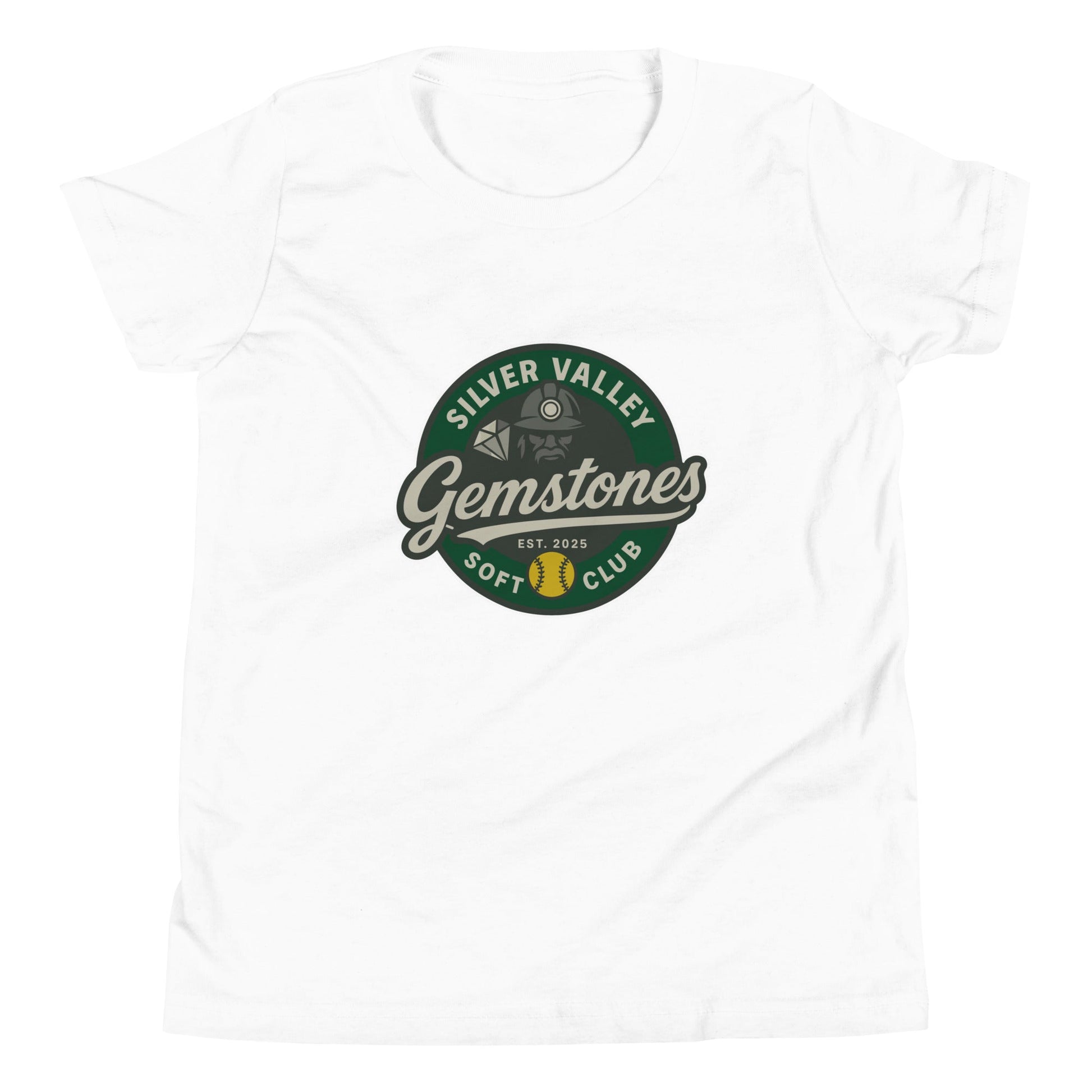 Performance | Youth T-Shirt | Silver Valley Gemstones | Badge Logo