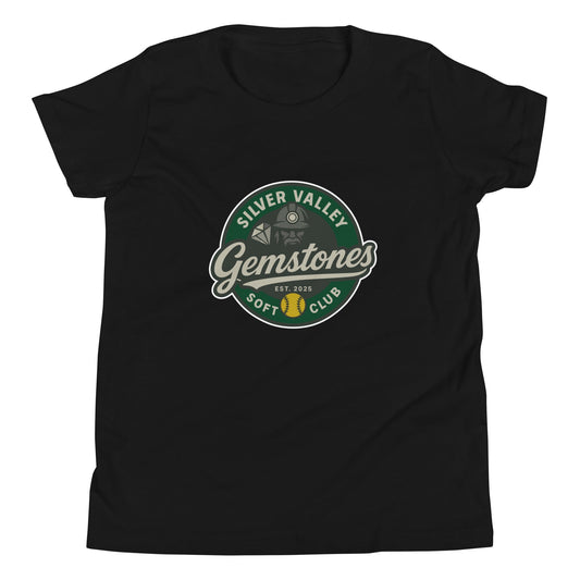 Performance | Youth T-Shirt | Silver Valley Gemstones | Badge Logo