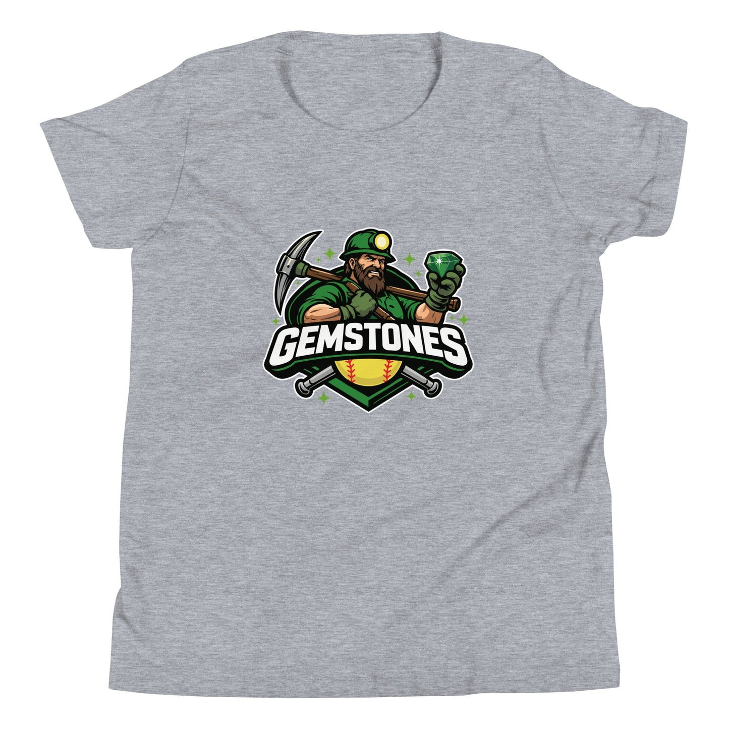 Performance | Youth T-Shirt | Silver Valley Gemstones | Emerald Valley Logo