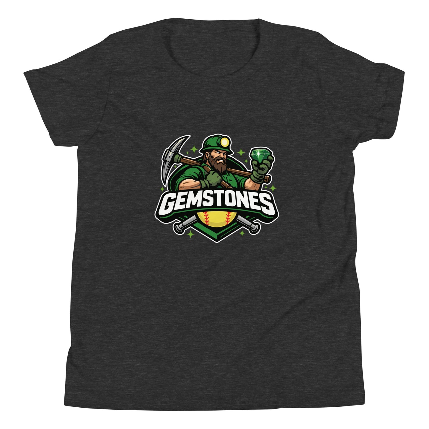 Performance | Youth T-Shirt | Silver Valley Gemstones | Emerald Valley Logo