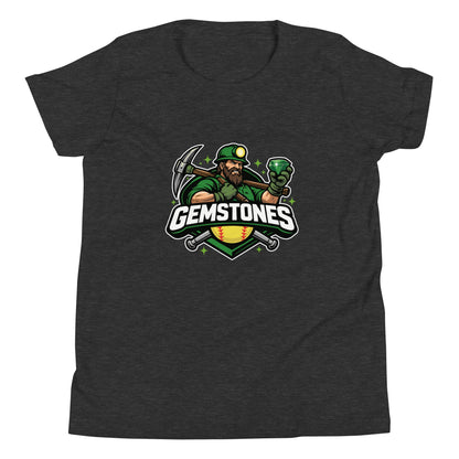 Performance | Youth T-Shirt | Silver Valley Gemstones | Emerald Valley Logo