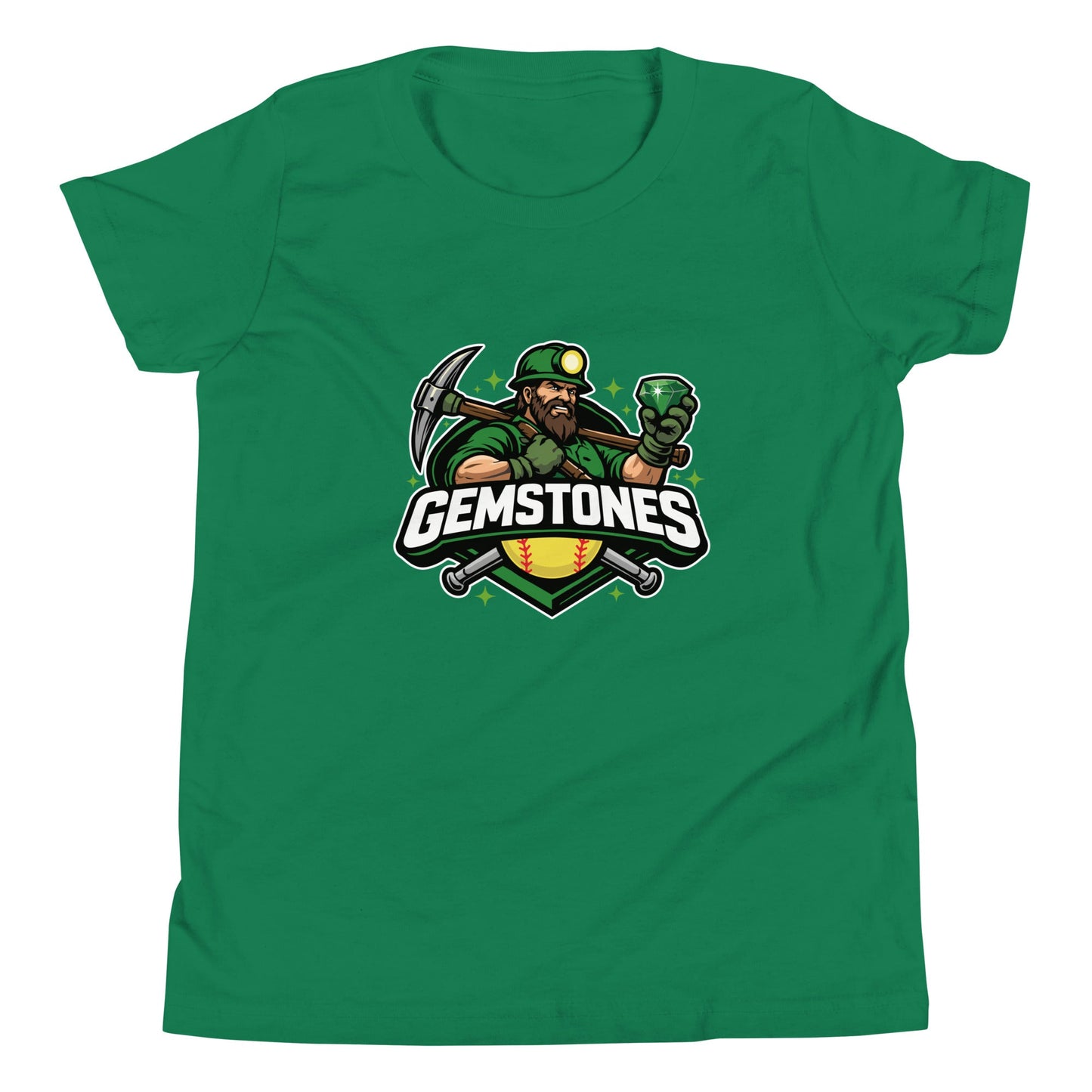 Performance | Youth T-Shirt | Silver Valley Gemstones | Emerald Valley Logo